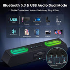 Deeyaple Computer Speakers, 40W Wireless Soundbar - Image 3