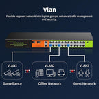 24 Port Gigabit POE+ Switch, Easy Smart Cloud Managed Swtich, 24*POE+ RJ45 - Image 5