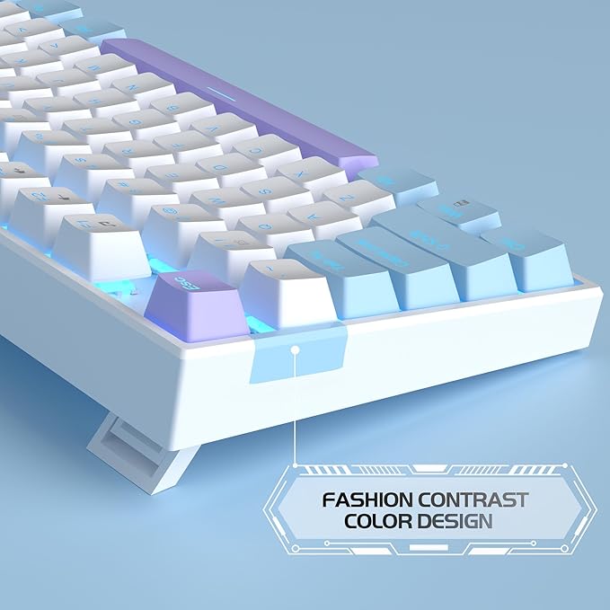 MageGee 75% Mechanical Gaming Keyboard, LED Blue Backlit, 87 Keys Compact TKL - Image 6