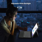 iPad 10th Generation Keyboard Case: Bluetooth Rechargeable Magic-Style Keyboard - Image 9