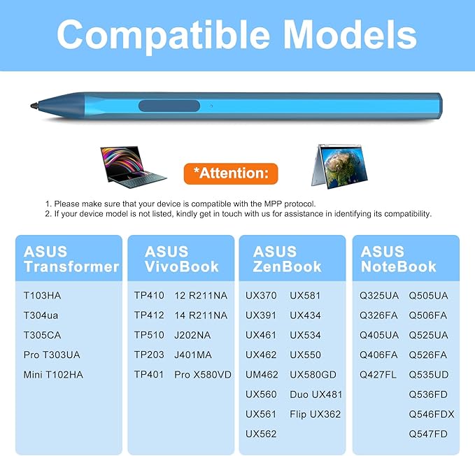 ASUS Stylus Pen for Transformer/Zenbook/Vivobook Flip/Notebook Touchscreen - Image 2