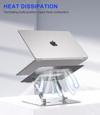 Adjustable Laptop Stand, Ergonomic Foldable Notebook Computer Holder.Compatible - Image 2