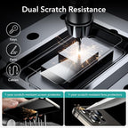 ESR 3+1 Pack for iPhone 15 Pro Screen Protector, 3 Black Edge Tempered-Glass - Image 6