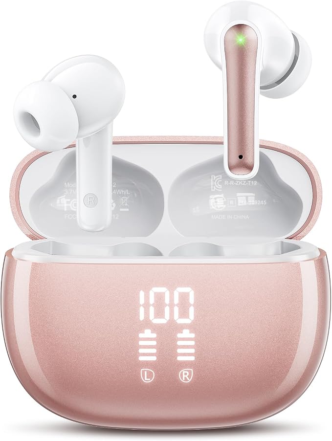 Wireless Earbuds, Deep Bass Stereo Sound, 40 Hours Playtime, Lightweight in-Ear by JGUG