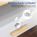 2 Pack Thumb Operated Offset Cam Lock Latch, Keyless Cam Lock Latch - Image 4