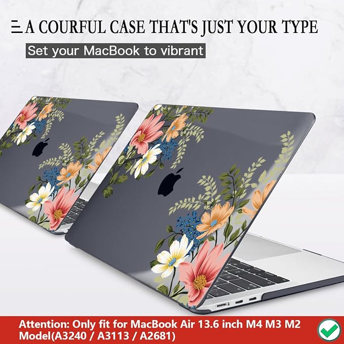 CISSOOK Compatible with MacBook Air 13.6 Inch Case 2025 2024 2023 2022 - Image 3