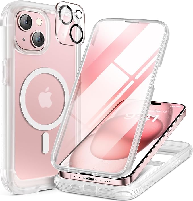 Miracase Magnetic for iPhone 15 Plus Case 6.7'' Full-Body 15 Plus Phone Case by Miracase
