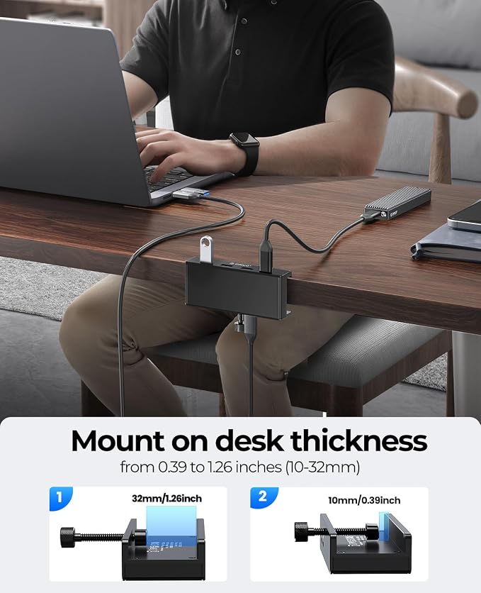 ORICO USB Hub 3.0, Clamp USB Hub - Image 9