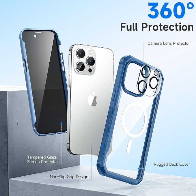 seacosmo for iPhone 14 Pro Max Case, Full Body Bumper - Image 3