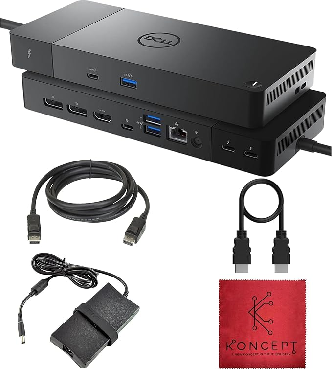 WD22TB4 Dell Thunderbolt 4 Dock 40Gbps USB-C/USB A by Amazon+Renewed