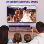 Sound Bar, 100W Sound Bar for Smart TV, 2 in 1 Detachable Home Speaker Bass - Image 8