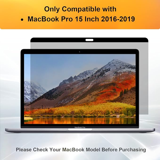 Mamol Privacy Screen MacBook Pro 15 Inch, Magnetic Removable Anti Blue Light - Image 7