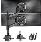 monTEK 17-57 Inch Dual Ultrawide Monitor Arm by monTEK