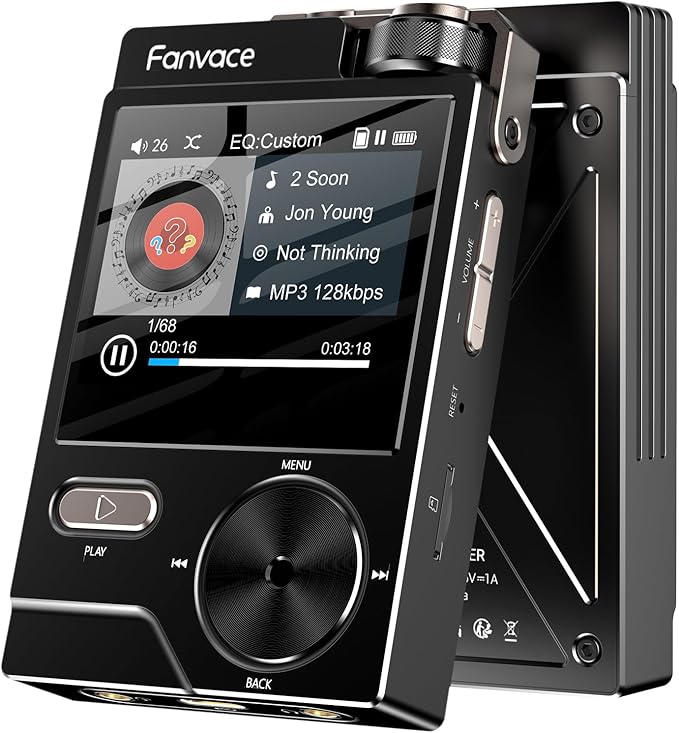 HiFi MP3 Player, Lossless DSD High-Resolution Digital Audio Music Player by FanvaceMP3Player