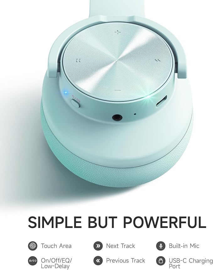 Picun B8 Bluetooth Over Ear Headphones, 120H Playtime - Image 8