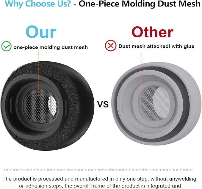 Compatible with AirPods Pro 2nd/1st Generation Silicon+Memory Foam Replacement - Image 5