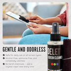 Delete Screen Cleaner Spray Kit, 4 Pack, 2oz Bottle and 12"x12" Microfiber - Image 6