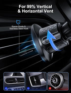 TOPGO Socket Car Phone Mount, Grip Air Vent Car Phone Holder, Compatible - Image 4