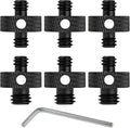 Camera Mount Screw 1/4" Male to 1/4" Male & 1/4" to 3/8" Tripod Screw Adapter by Rigych