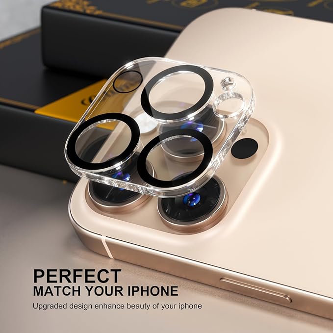beuxece for 6 Pack iPhone 16 Pro/iPhone 16 Pro Max Camera Lens Protector 9H - Image 5