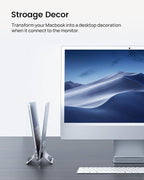 SODI Vertical Laptop Stand for Desk, Gravity Auto Lock Vertical MacBook Stand - Image 3