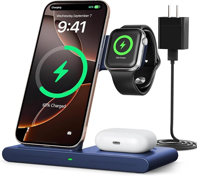 2025 Wireless Charger for Apple and Android Charging Station, 3 in 1 Fast Max by RYND