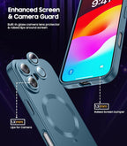Magnetic for iPhone 16 Plus Case Slim Soft Silicone Bumper Shockproof Metallic - Image 4