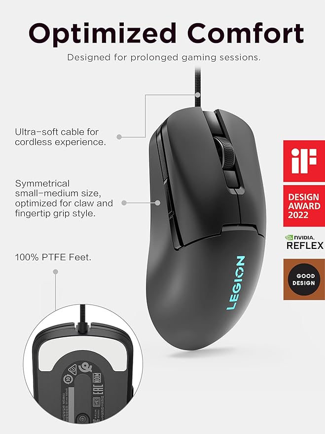 Lenovo Legion M300s RGB Wired Gaming Mouse - Image 3
