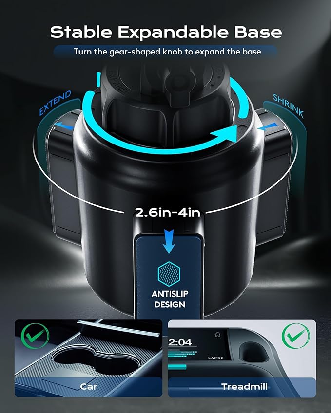 Magnetic Cup Phone Holder Car Wireless Charger - Image 3