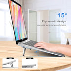 Laptop Stand Portable, Zinc Alloy Laptop Mini Stand, Laptop Riser Invisible - Image 2