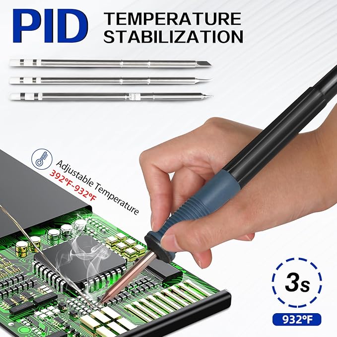 HengTianMei 720W Hot Air Soldering Station 2-IN-1 SMD Soldering Iron Station - Image 4