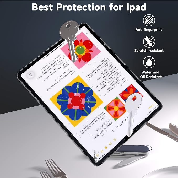 2 Pack Screen Protector for iPad Pro 11 & iPad Air 5/4, Ultra HD, Anti Glare - Image 5