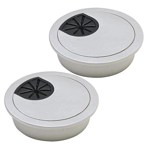 Desk Grommet 2", Desk Cord Hole Cover, Cable Grommet ABS Plastic, Desk Hole by BOPOREAE