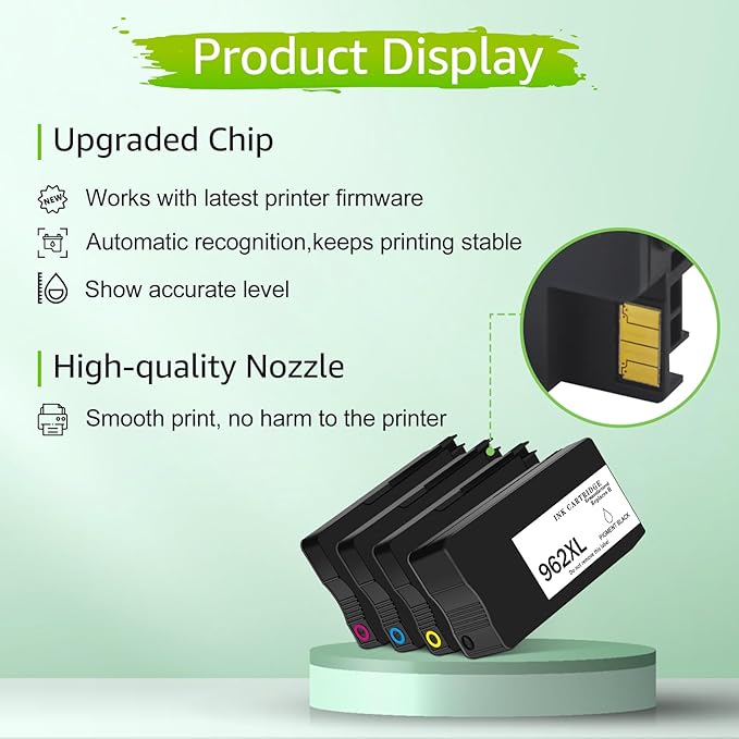 Upgraded 962XL Ink Cartridges Combo Pack Replacement - Image 3