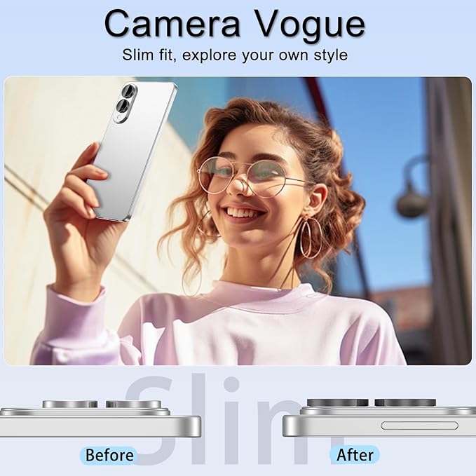 for Samsung Galaxy S25 Edge Camera Lens Protector, Individual Metal Ring - Image 4