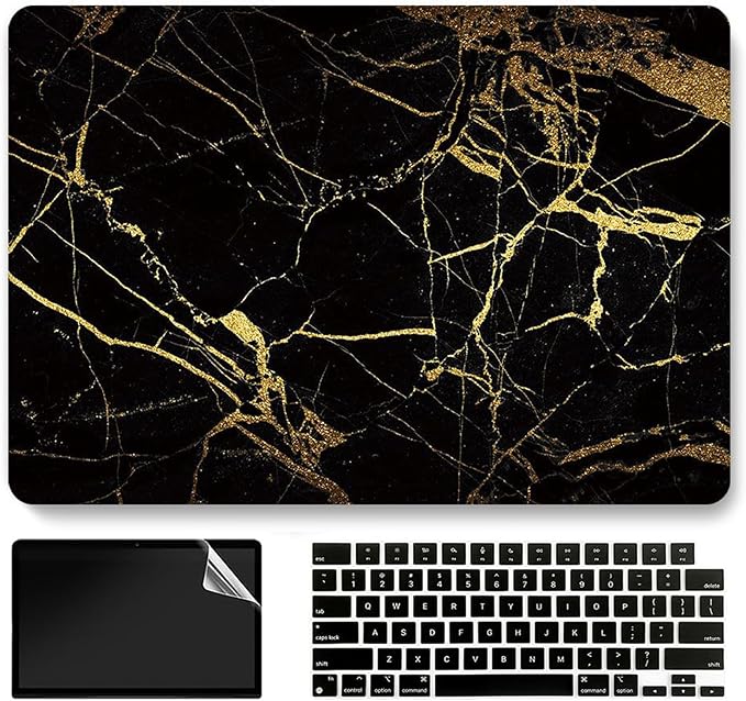 Black Gold Marble Laptop Cover Compatible - Image 9