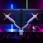 AVLT RGB Lights Dual 17”-43” Gaming Monitor Arm Desk Mount, Fits Two - Image 3