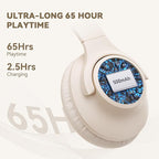 KVIDIO Bluetooth Headphones Over Ear, 65 Hours Wireless Headphones - Image 3