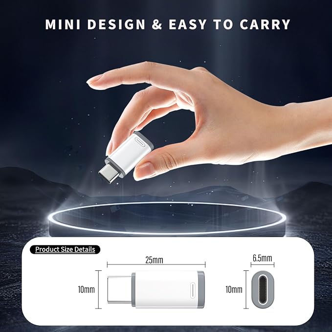 4 Pack Lightning to USB C Adapter - Image 7