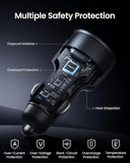 PISEN 60W 3-Port USB C Car Charger - Image 5
