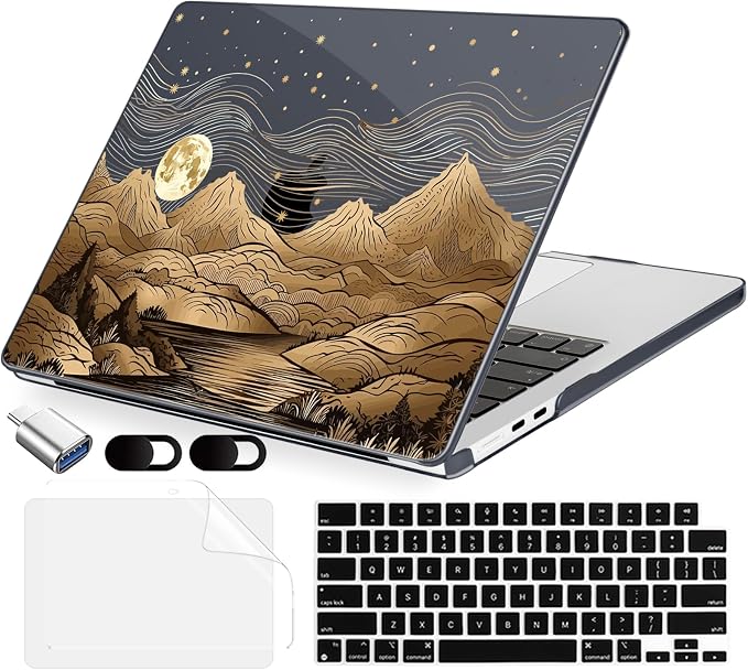 Compatible with MacBook Air 15 inch Case, M4 A3241/M3 A3114/M2 A2941, Hard Shell by MecBevia