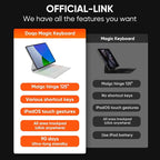 doqo Keyboard case for iPad Air 13 2024/ 2025 and iPad Pro 12.9, Magic Keyboard - Image 5