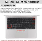 EooCoo Premium Keyboard Cover Skin Ultra Thin Protector Compatible - Image 6