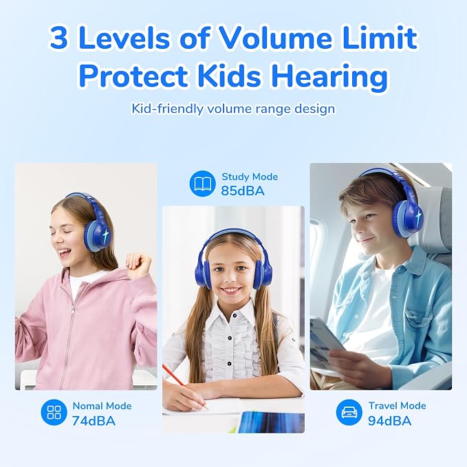 EarFun K4 Kids Bluetooth Headphones, Wireless Headphones - Image 2