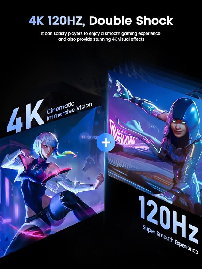 UPERFECT Portable Monitor 4K 120HZ QLED 17.3" | 0.1ms Gaming Monitor, 500 Nits - Image 2