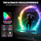 CRUA 24 Inch 200hz/180hz Curved Gaming Monitor, FHD 1080P Frameless Computer - Image 5
