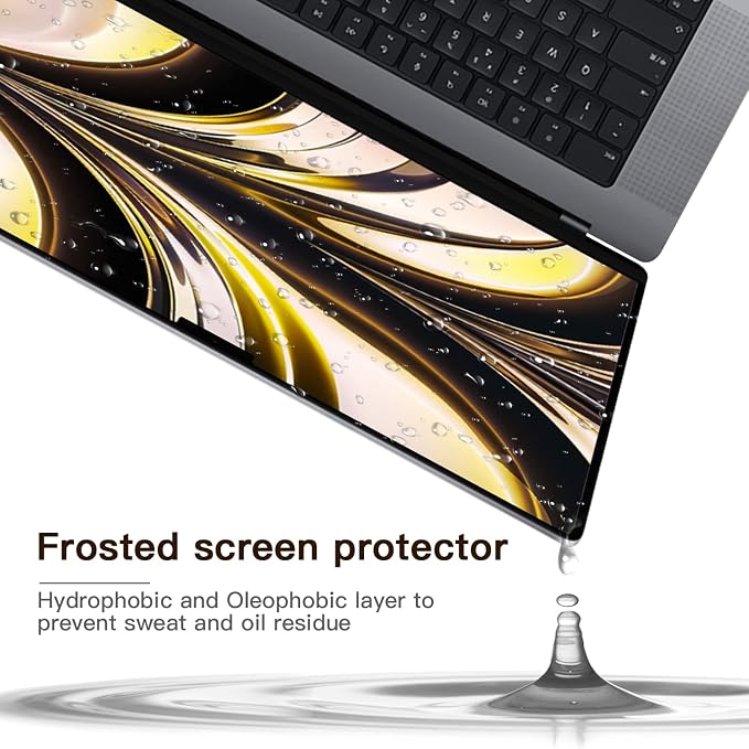 2 Pack Compatible with MacBook Air 13.6 inch Screen Protector, Matte Anti Glare - Image 3