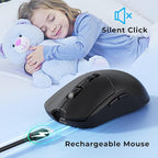 Silent Wireless Keyboard and Mouse Combo - Image 4