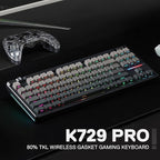 Redragon K729 PRO 80% Wireless Gasket RGB Gaming Keyboard, 3-Mode TKL - Image 9