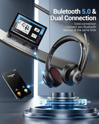 Wireless Headset with AI Noise Cancelling Microphone Bluetooth Headset - Image 3